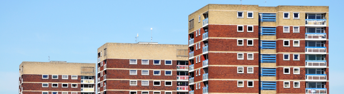 Three blocks of flats