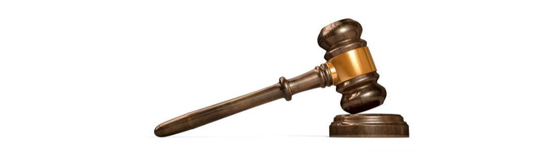 Auctioneer's gavel for buying a house at auction