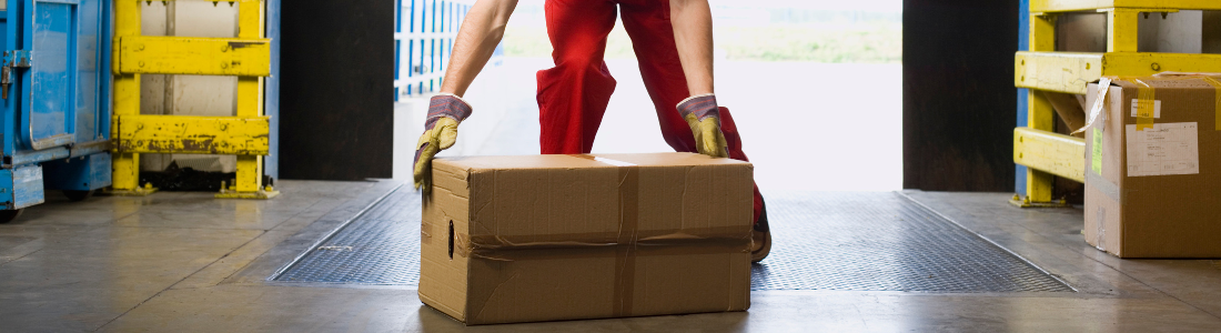 Bending to lift a box