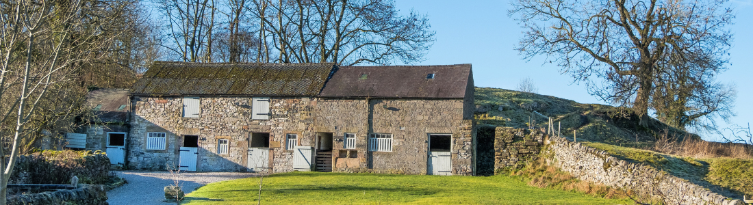 Old stone farm buildings