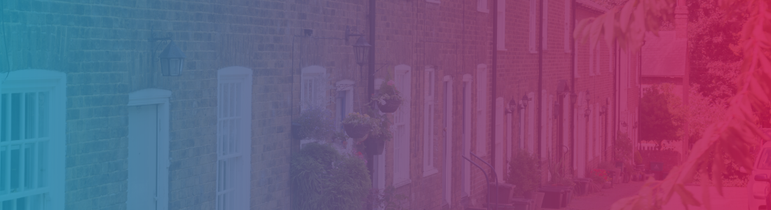 Row of older terraced houses