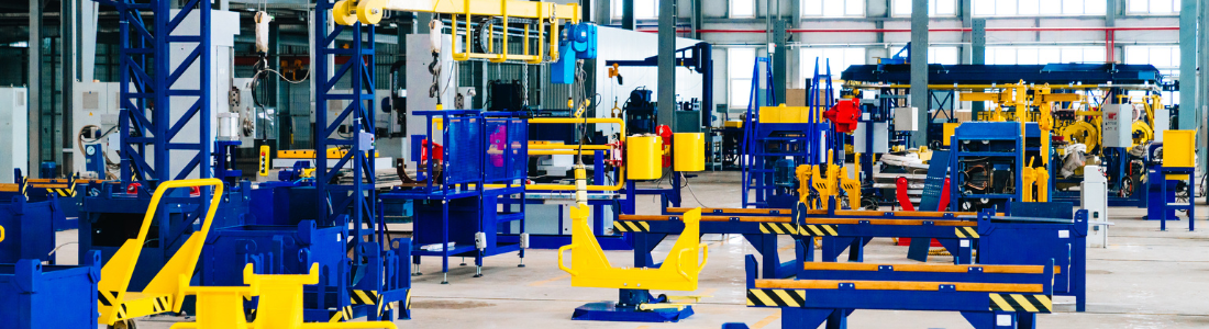 Machinery in industrial premises