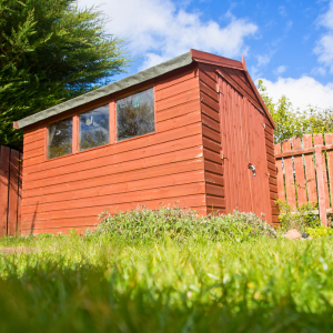 Traditional garden shed