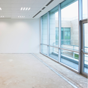 Landlord removed squatters from this empty office