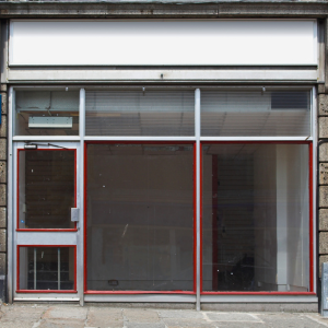 Landlord removed squatters from this empty shop