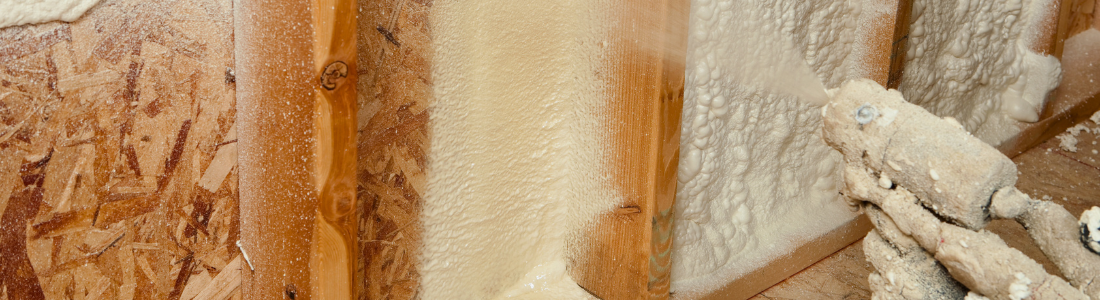 Spray foam insulation